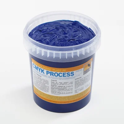 Plastisolová farba pre tlač CMYK [azúrová]